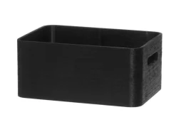 puulaatikko kannella 30x21x13 cm musta*4Living Sale