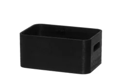 puulaatikko kannella 25x17x11 cm musta*4Living New