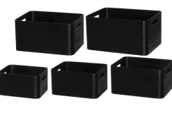 Discount 4Living puulaatikko 26x20x13,5 cm musta