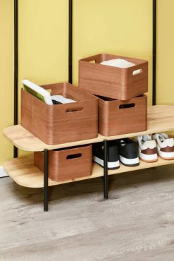 Discount 4Living puulaatikko 23x18x12 cm ruskea