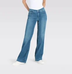 Clearance Mac farkut Dream Wide D490 Summer Mid Blue Wash D490