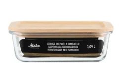 säilytysrasia 1,04 L lasi/bambu*Maku Hot