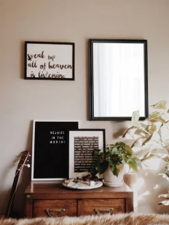 Online Mirrors and More peili Elenor 34 x 45 cm musta/kulta