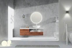peili Franzi Ø60 cm LED-valolla*Mirrors and More Outlet