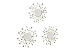 New Mirrors and More peilisetti Melanie 3 x Ø25,5 cm kulta