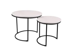 Best Mirrors and More sarjapöytä Doreen Ø43 cm + Ø35 cm musta/val