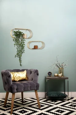 Hot Mirrors and More seinähyllysetti Joyce 2-pack kulta