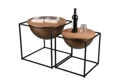 sivupöytä Celli 53 x 55 cm musta*Mirrors and More Sale