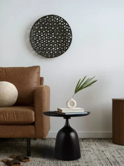 sivupöytä Mona Ø48 x 60 cm musta*Mirrors and More Outlet