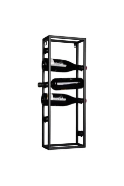 viinipulloteline Annabell 25 x 70 cm musta*Mirrors and More Sale