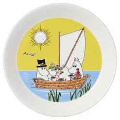 Arabia Sesonki lautassetti 19 cm Talvinuotio & Purjeh*Moomin Outlet