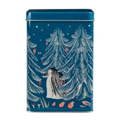 Moomin kahvipurkki Ikimetsä sininen