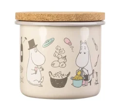 Clearance Muumi emalipurkki korkkikannella Bon Appétit 1,3 L