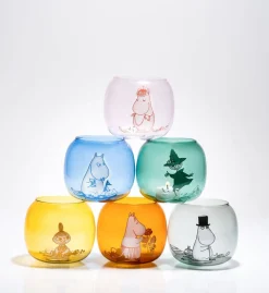 New Muurla Muumi kynttilälyhty Muumipappa harmaa 9,5 cm