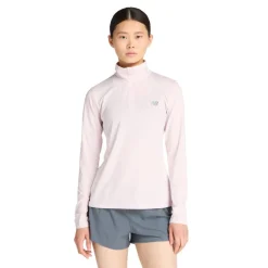 New Balance paita Sport Quarter Zip W PINK GRANITE