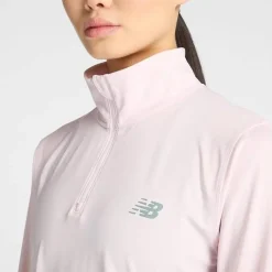 New Balance paita Sport Quarter Zip W PINK GRANITE