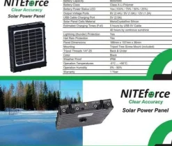 Hot NITEforce aurinkopaneeliakku 8000mAh, Solar Power Panel