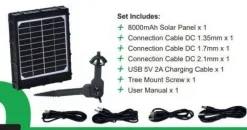 Hot NITEforce aurinkopaneeliakku 8000mAh, Solar Power Panel