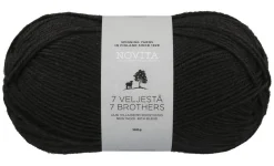 7 Veljestä lanka 100 g 099 noki*Novita Best