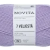 Clearance Novita 7 Veljestä lanka 100 g 730 mustikkamaito