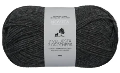 7 Veljestä lanka 100 g 044 grafiitti*Novita