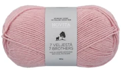 Clearance Novita 7 Veljestä lanka 100 g 053 marjapuuro