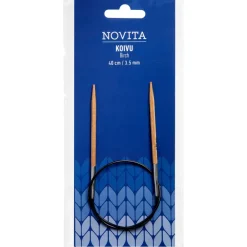 pyöröpuikot 40 cm koivu 3.5*Novita Discount