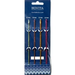 New Novita Virkkuukoukkusetti värikäs 4 kpl