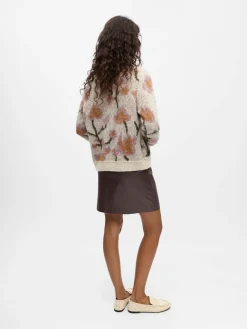 Sale Object neule Objlucie White sand flower multi