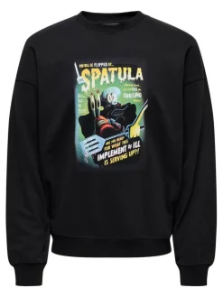 Only & Sons collegepaita Onspongebob Black