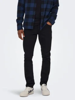 Hot Only & Sons farkut Onsloom Slim Black denim