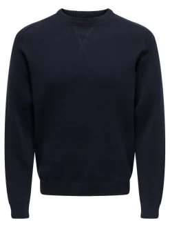 Clearance Only & Sons neule Onspin Dark Navy