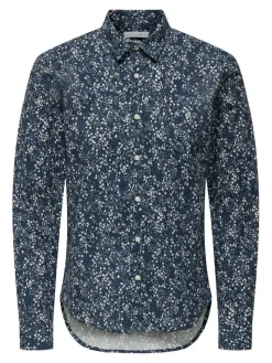 Hot Only & Sons paita Onsbrad Slim fit Dark Sapphire