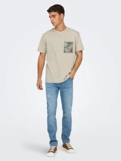 t-paita Onsperry Life Reg Leaf*Only & Sons