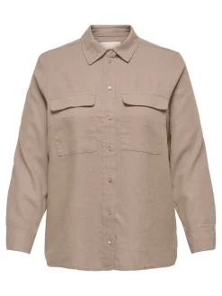 Outlet Only Carmakoma paita Carcaro L/S Oxford tan