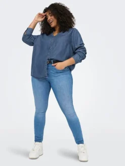 Hot Only Carmakoma pusero Carsema Medium blue denim