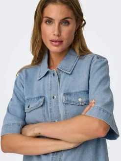 Best Only farkkumekko Onlbelle S/S Light Blue Denim