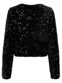 jakku Onlanika Sequins LS Bow*Only Best