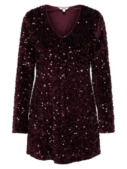 mekko Onlanika Sequins V-Neck*Only Best