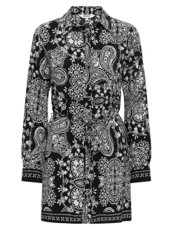 Clearance Only mekko Onlemza Aja Black ethnic paisley