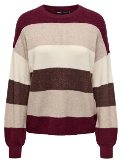 Discount Only neule Onlatia L/S Stripe Zinfandel whitecap