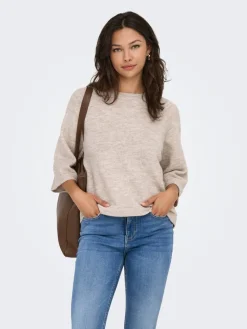 Discount Only neule Onlsimoni 3/4 Pumice stone melange