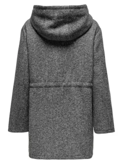 New Only takki Onlsedona Light hood Dark grey melange