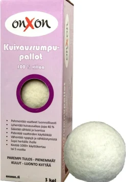 Kuivausrumpupallot Villa 3 kpl*Onxon
