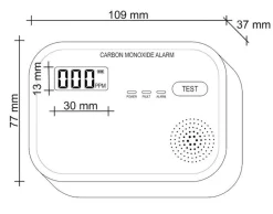 häkävaroitin 3X1,5V LCD-näyttö*Opal Outlet