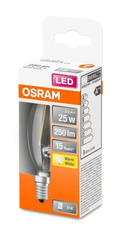 Best Osram LED kynttilälamppu 250lm 2700K E14