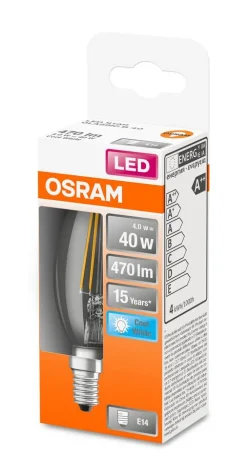 Osram LED kynttilälamppu 470lm 4000K E14