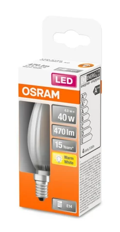 Sale Osram LED kynttilälamppu 470lm 2700K E14