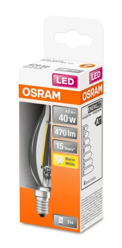 Best Osram LED Liekki kynttilälamppu 470lm 2700K E14