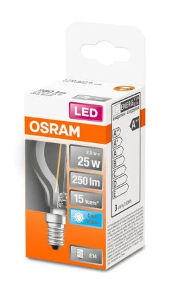 Clearance Osram LED pienkupulamppu 250lm 4000K E14
